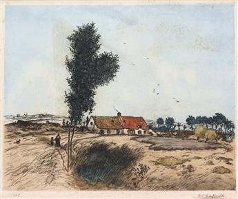 JEAN-FRANÇOIS RAFFAËLLI Two color etchings with aquatint.